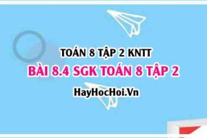 Bài 8.4 SGK Toán 8 tập 2 Kết nối tri thức